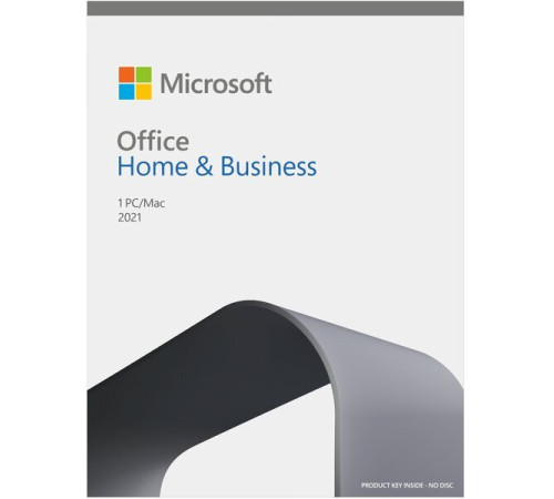 Microsoft Office Для дому та бізнесу 2021 для 1 ПК (Win або Mac), FPP - коробкова версія, англійська мова (T5D-03516)