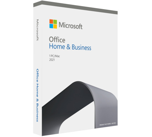 Microsoft Office Для дому та бізнесу 2021 для 1 ПК (Win або Mac), FPP - коробкова версія, англійська мова (T5D-03516)