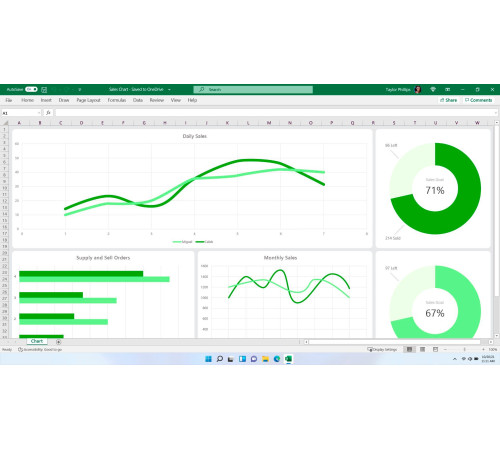 Microsoft Office Для дому та навчання 2021 для 1 ПК або Mac, електронний ключ у конверті, всі мови (79G-05338VK)