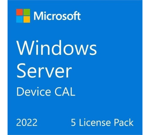 Ліцензія доступу Microsoft Windows Server 2022 CAL 5 Device англ, ОЕМ без носія (R18-06430)