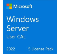 Ліцензія доступу Microsoft Windows Server 2022 CAL 5 User рос, ОЕМ без носія (R18-06475)
