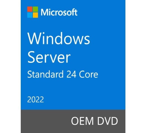Операційна система Microsoft Windows Server Standard 2022 64Bit English 1pk OEM DVD 24 Core (P73-08346)