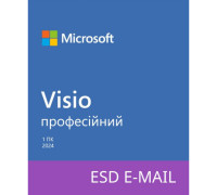 Microsoft Visio Pro 2024, ESD для 1 ПК або Mac, ел.ключ, всі мови (EP2-07111)